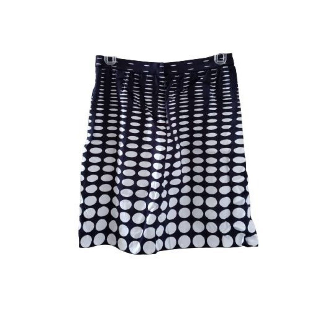 J. Crew blue white dot skirt size 4 - Picture 2 of 6